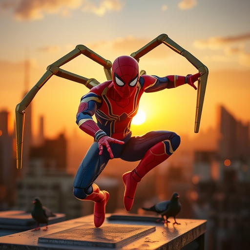SHFスチールスパイダーマンアベンジャーズ3無限戦争可動フィギュア置物男の子おもちゃ