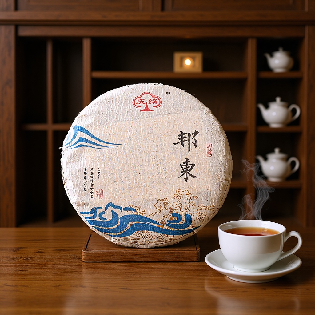 云南茶叶批发邦东普洱茶357g饼茶七子茶临沧古树邦东茶饼珍藏生茶