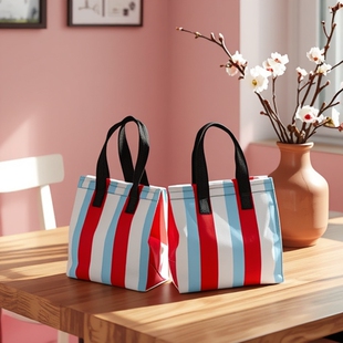 Insulated Bag with Velcro for Takeout, Self-Adhesive Cake, Dessert, Snack, Baking Packaging Bag, Catering Packaging, Cross-Border Best-Selling Model