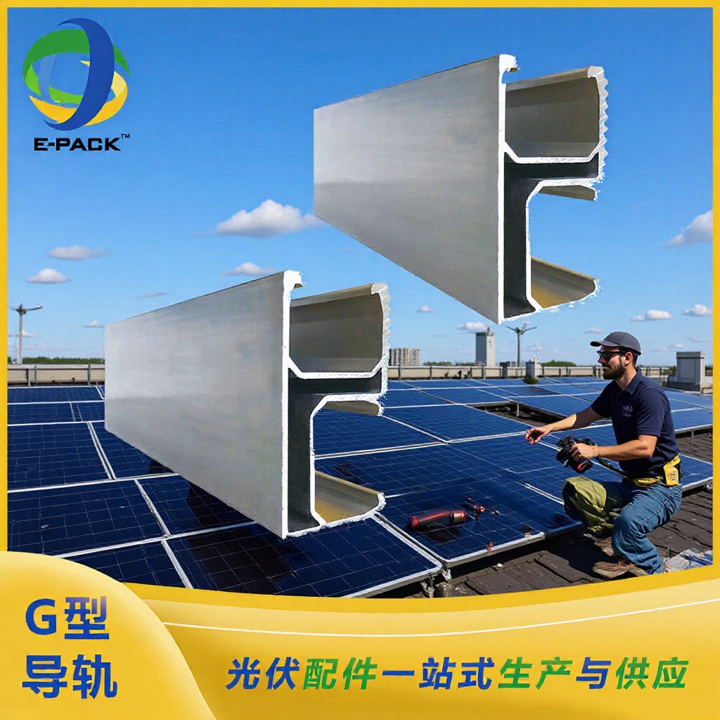 G型导轨  厂家直销太阳能板光伏支架屋顶系统安装通用铝合金导轨