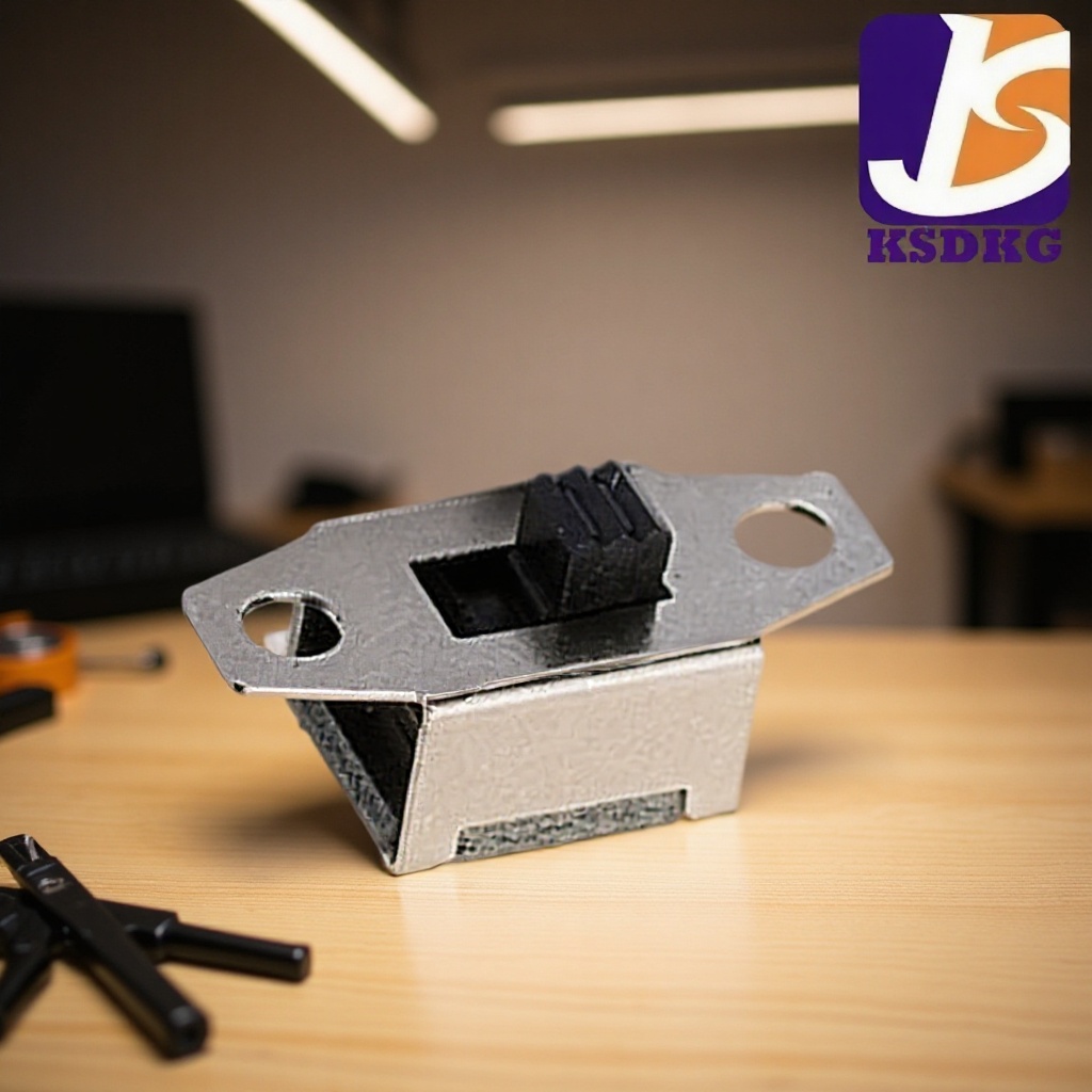 二档拨动开关大电流 短柄拨动开关带双耳 垂直式滑动开关3A