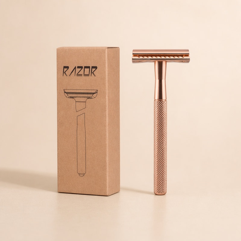 Amazon's Best-Selling Pure Copper Safety Double-Sided Razor for Men with Fully Enclosed Blade Head, Traditional Manual Razor Amazon's Best-Selling Pure Copper Safety Double-Sided Razor for Men with Fully Enclosed Blade Head, Traditional Manual Razor