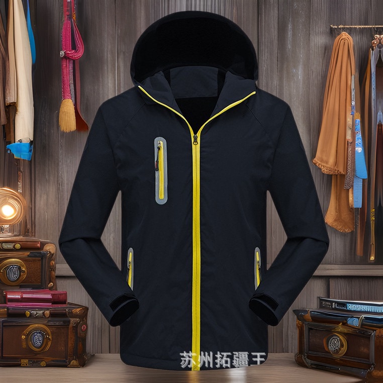 Jacket Manufacturer Direct Sale Mountaineering Sports Fishing Camping Clothing Logo Windproof Hooded Water-Resistant Outdoor Waterproof