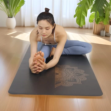 定制批发瑜伽垫pu橡胶垫185*68*0.5cm防滑健身垫子瑜珈减震