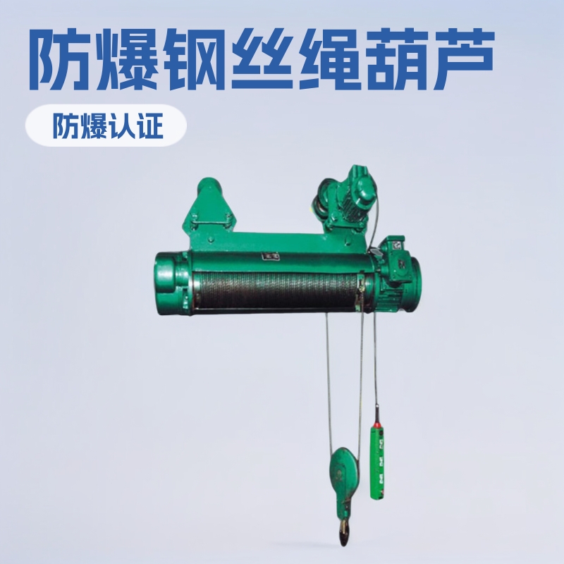 煤矿化工厂防爆钢丝绳电动葫芦起重机单速双速粉尘气体厂房煤安证