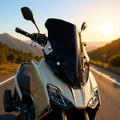 Shengshi 150X front windshield modified into a racing-style windscreen, high-definition scratch-resistant acrylic