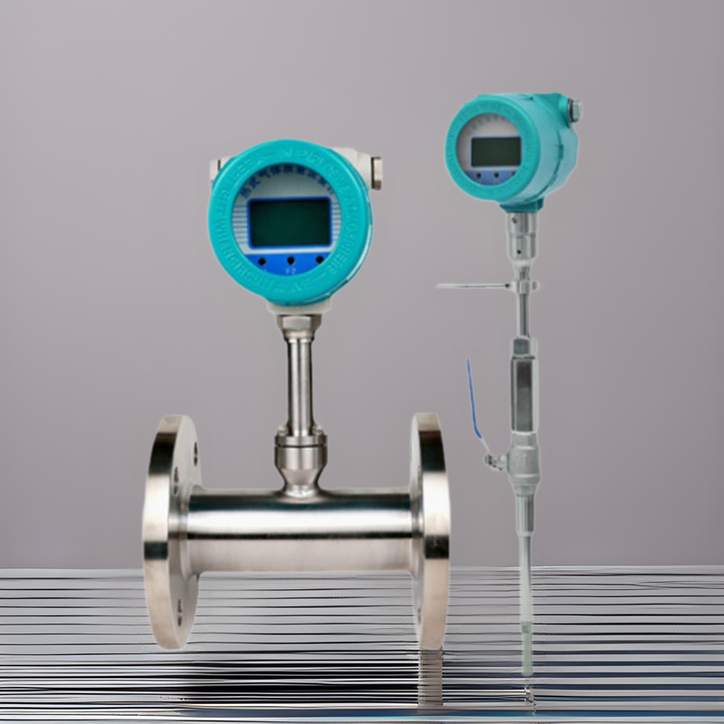 涡磁热式气体质量流量计压缩空气天然气氮气煤气沼气体法兰插入式