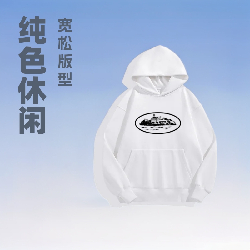 280g 12-Color Couple's Solid Color Casual Loose Japanese Style Everyday Versatile Youth Campus Sweatshirt Unisex Design