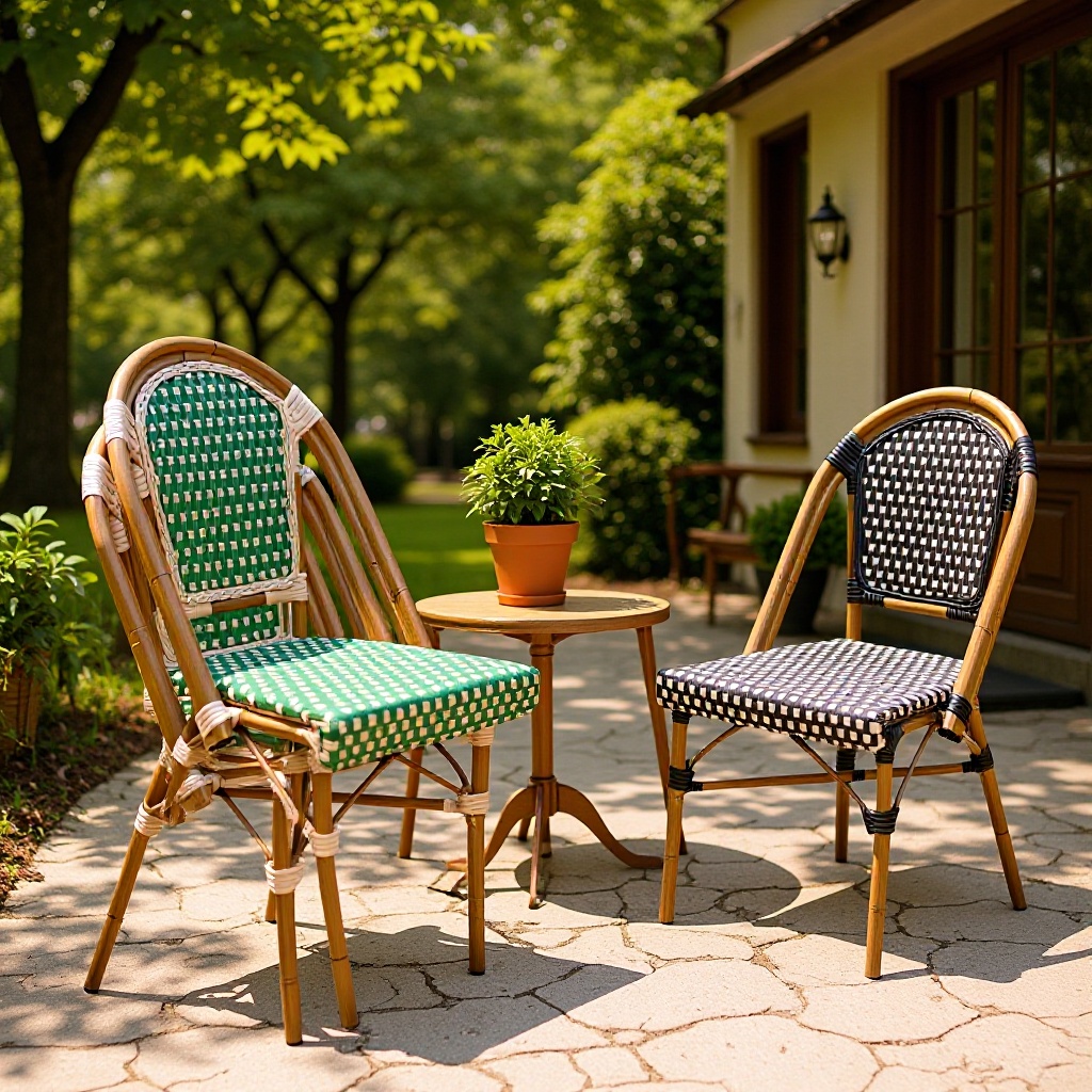 French Style Outdoor Rattan Table and Chair Combination Internet Red Coffee Dessert Milk Tea Shop Restaurant Casual Balcony Marble Table