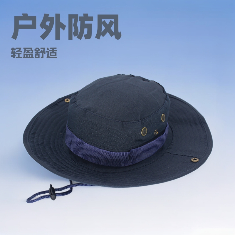 户外登山钓鱼奔尼帽渔夫帽子休闲丛林圆边帽男女登山帽