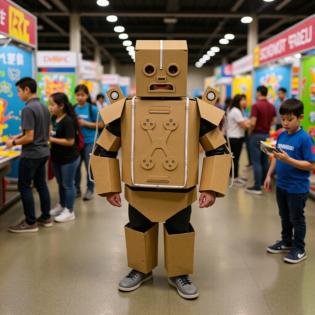 瓦楞纸游戏展架制作 机器人 艺术展示架  YX025创意易拉宝