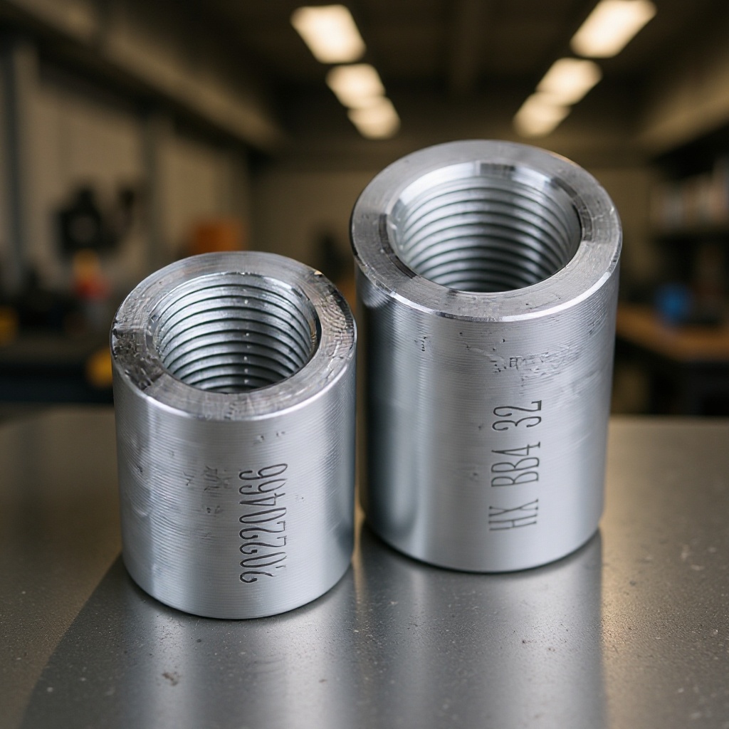 钢筋套筒厂家直销正反丝变径套筒钢筋接头建筑工地直螺纹套筒