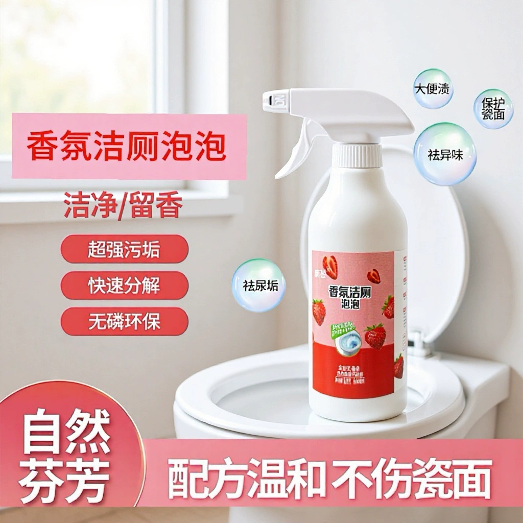 Ароматическая очистка туалета Пузырьковый моющее средство для туалета Сильный очиститель для дезодоранта