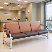 排椅机场椅三人位等候椅不锈钢长椅子医院候诊区公共场合连排座椅