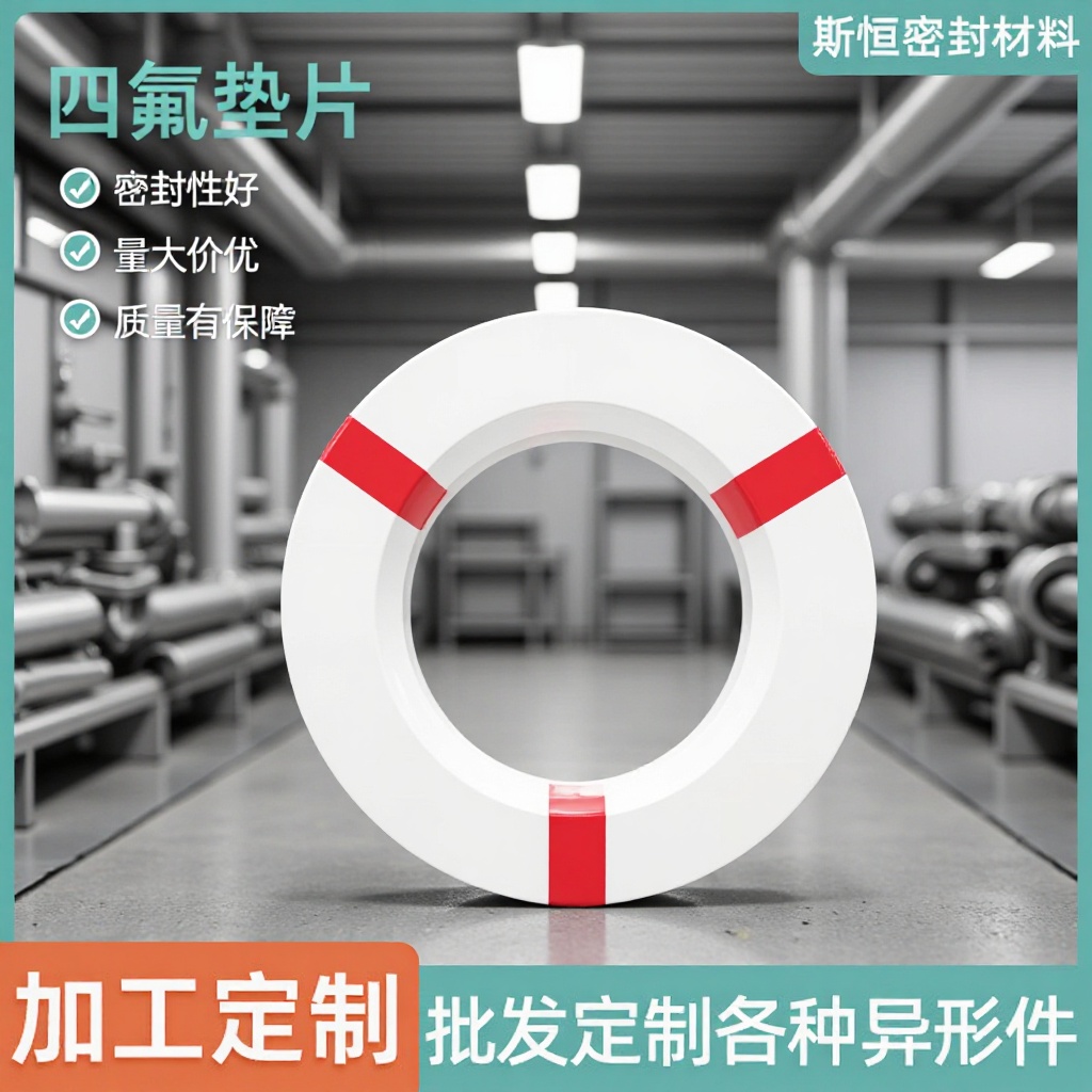 定制DN25四氟法兰垫片PTFE铁氟龙密封垫