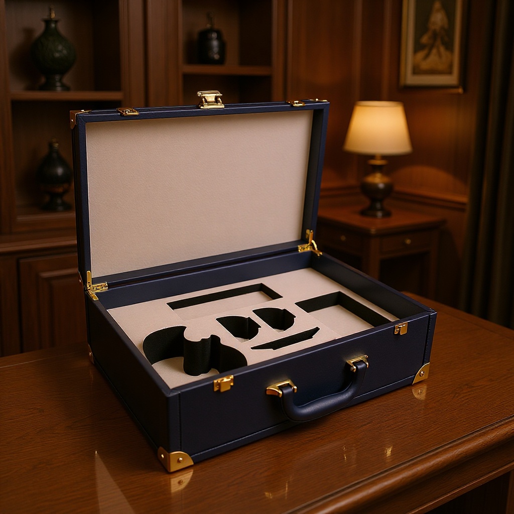 方形皮革茶具包装盒旅行便携套装高档茶杯茶壶包装盒瓷器保护礼盒