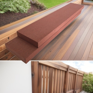 Wpc Outdoor Fence Bench Balcony Garden Decoration Waterproof Anti-Corrosion Solid Plastic Wood Board Fireproof Flooring