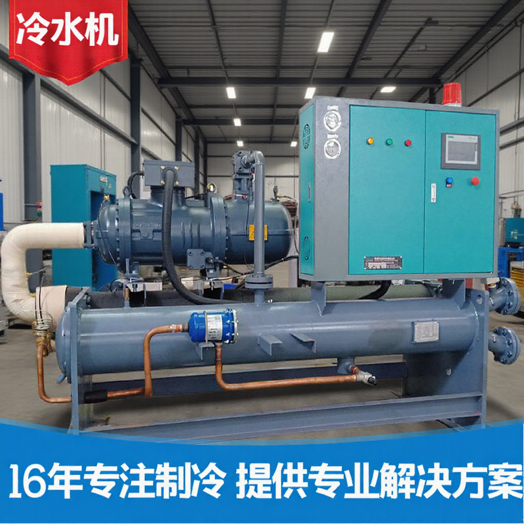 台亚牌水冷螺杆式冷水机 正品反应釜专用冷水机 河南螺杆式冷冻机