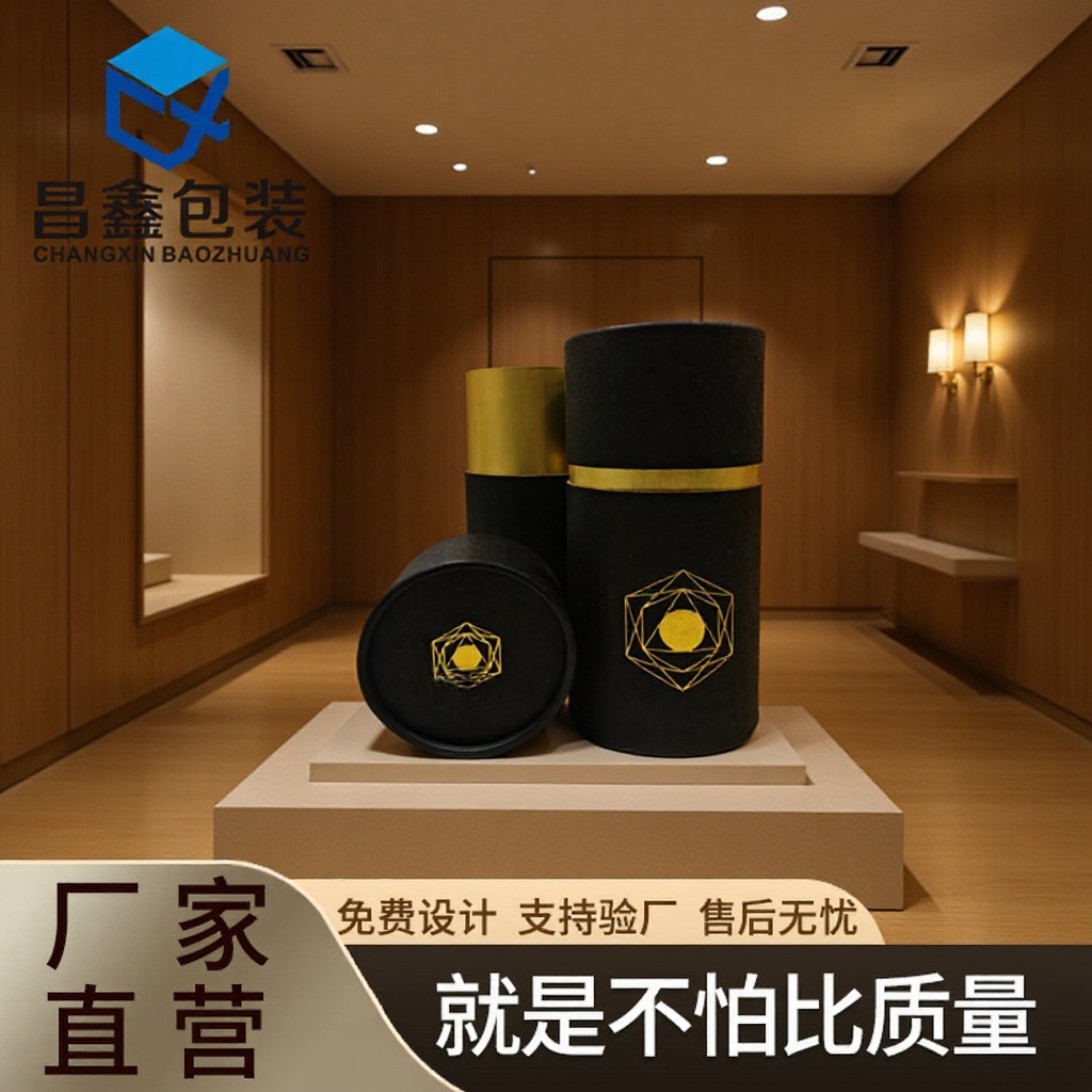 厂家纸罐批发零食包装盒印刷牛皮纸圆筒礼品包装盒化妆品精油