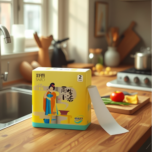 Spot cloth kitchen paper 80 section 2 roll toilet paper bamboo fiber food oil absorption paper water absorption food grade kitchen roll paper