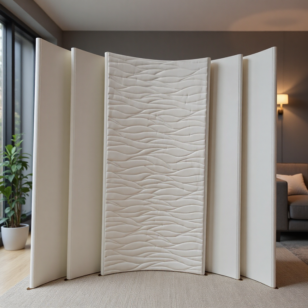 Direct Supply from Manufacturer of Soft Curved Background Wall Panels for Living Room, Bedroom, Hotel, and Villa Wall Protection, Full Coverage Partition