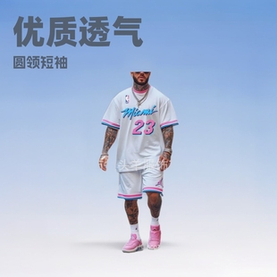 [Sold 600+] Summer Fashion Men's High-Quality Breathable Round Neck Short-Sleeved Shorts Two-Piece Set Source Wholesale Price