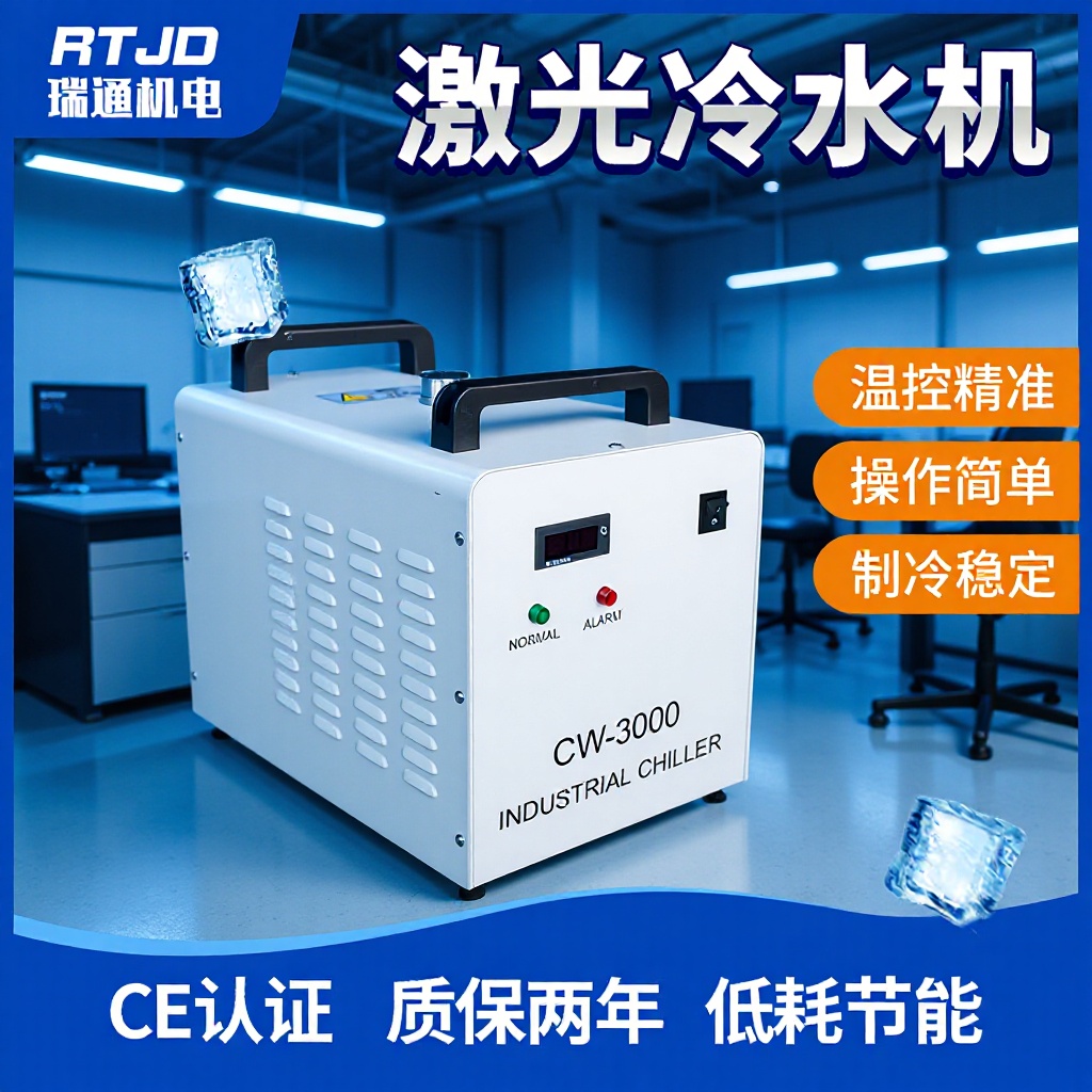 厂家批发CW-3000工业冷水机小型制冷水箱循环水箱激光冷水机