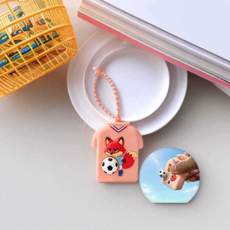 Silicone Squeeze Toy Football Animal Keychain Pendant Bag Decoration Children's Gift Stress Relief Gadget Silicone Squeeze Toy Football Animal Keychain Pendant Bag Decoration Children's Gift Stress Relief Gadget