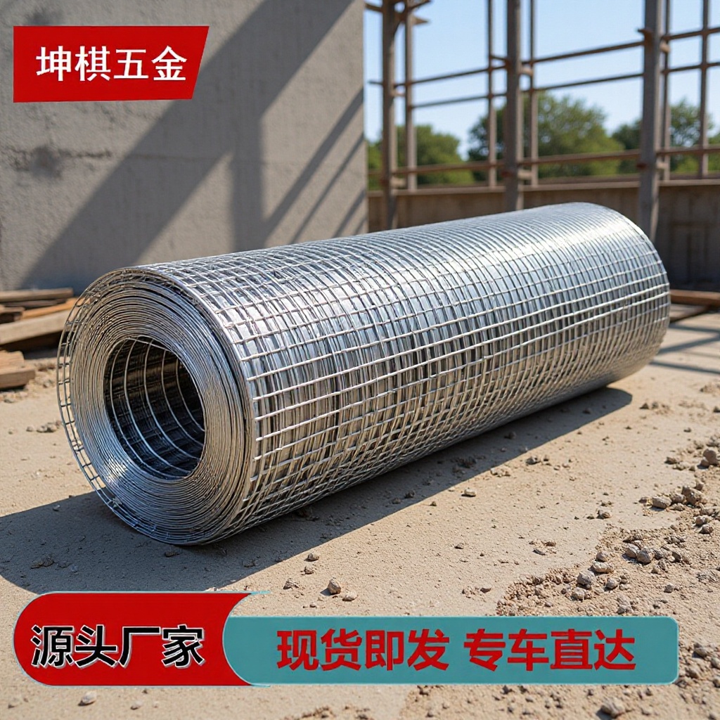 建筑工地焊接铁丝网锌电焊网养殖防护隔离栏内外墙面防裂抹灰网