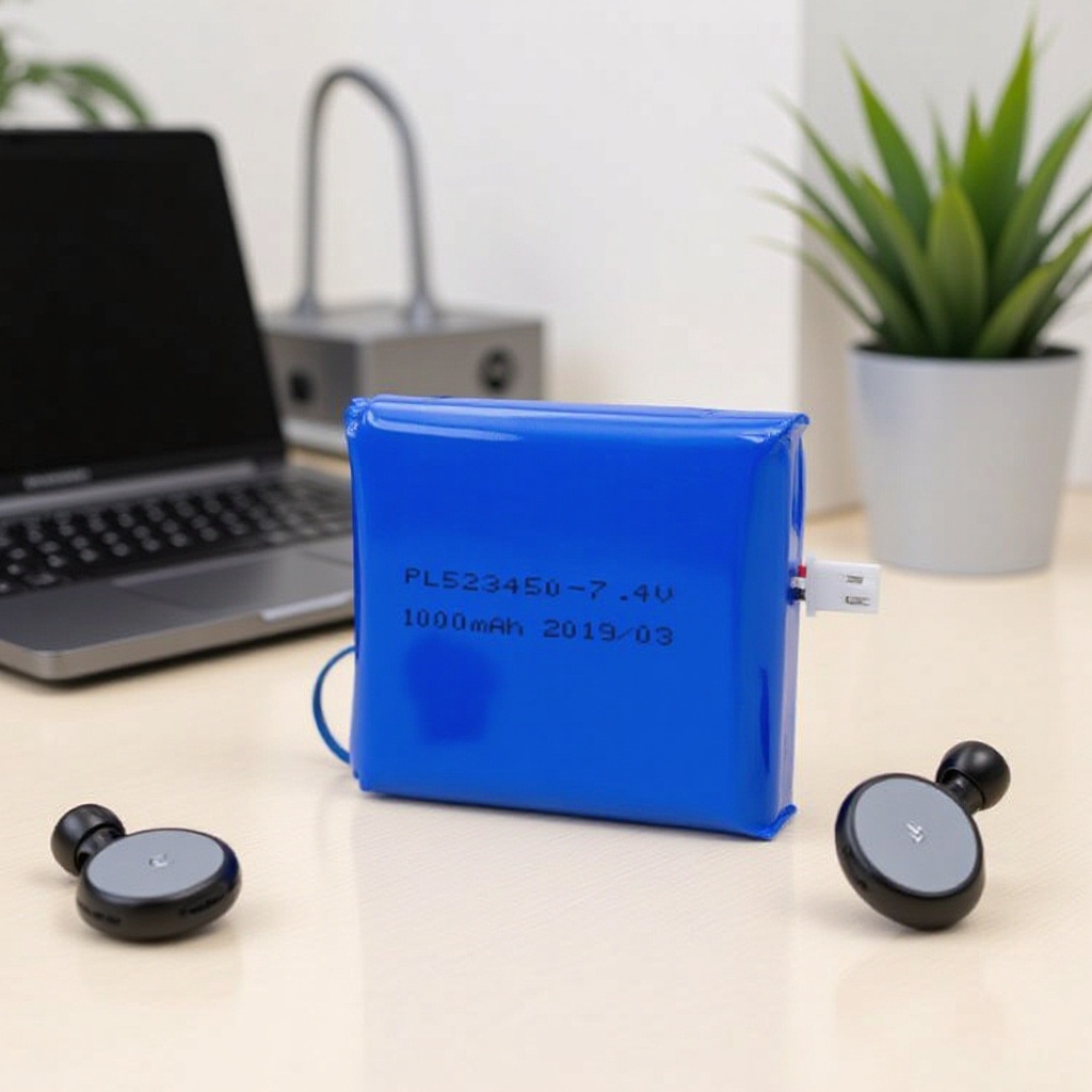 聚合物锂电池523450-1000mAh7.4V美容仪器电池 智能锁充电锂电池