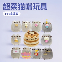 スポットクロスボーダーぬいぐるみ太った吉猫灰色猫猫サンドイッチクッキーアイスクリームドーナツピザハンバーガー猫