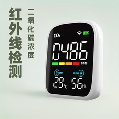 国境を越えた WiFi 赤外線二酸化炭素検出器 CO2 モニタリング温度と湿度曲線記録空気検出器