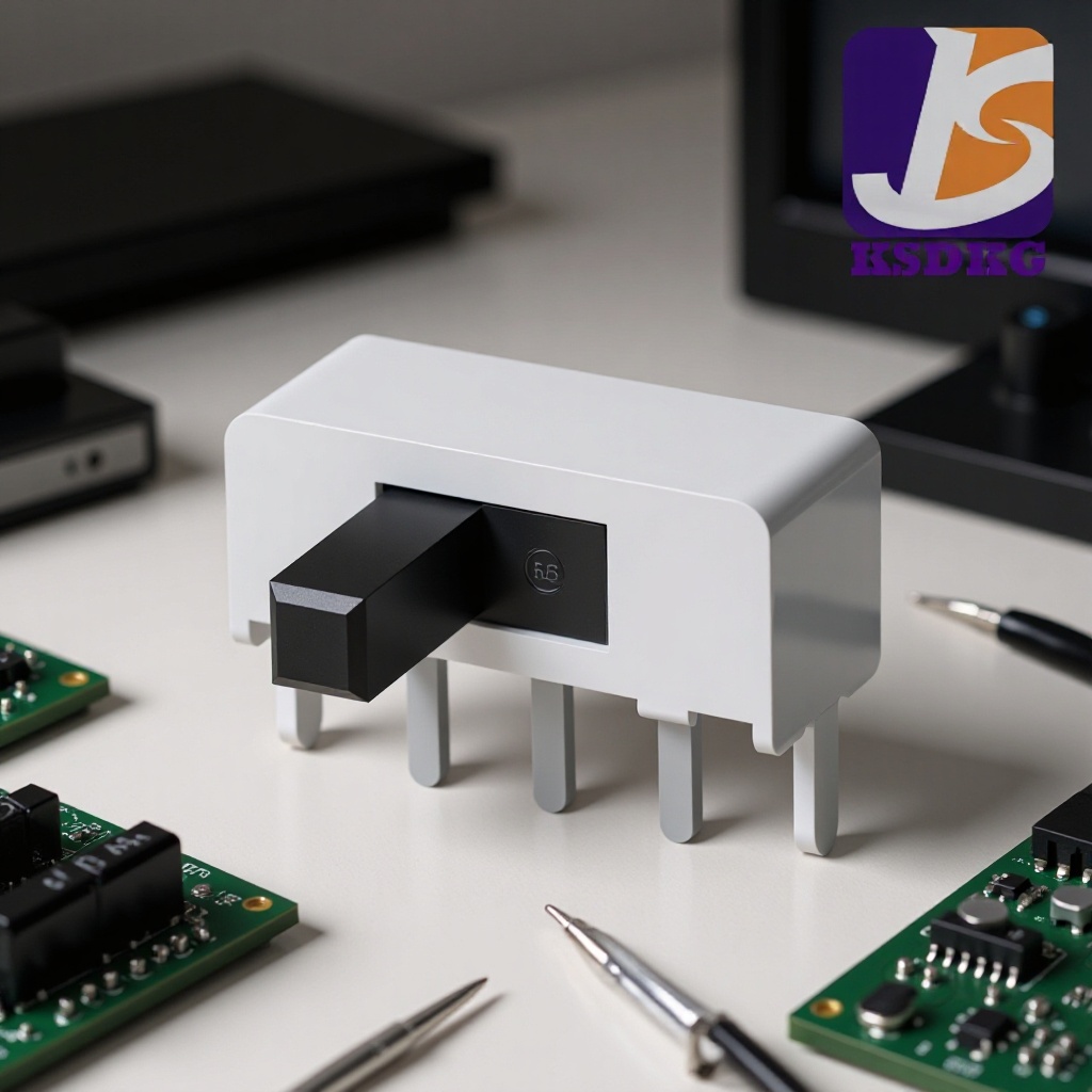 拨动开关侧拨2位  小型滑动开关侧拨1P2T 2档拨动开关侧面90度3脚