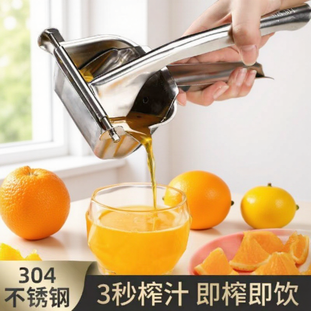 Manual Juicer 304 Stainless Steel Pomegranate Squeezer Household Fruit Juicer Lemon Juice Press Cross-Border