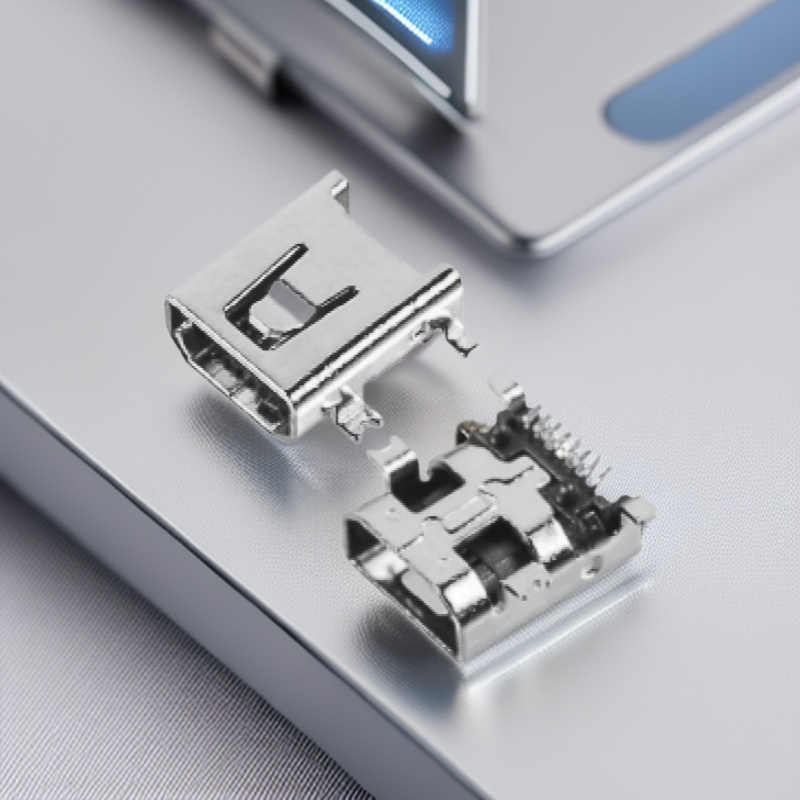 厂家供应 USB插座 mini 8p 迷你USB