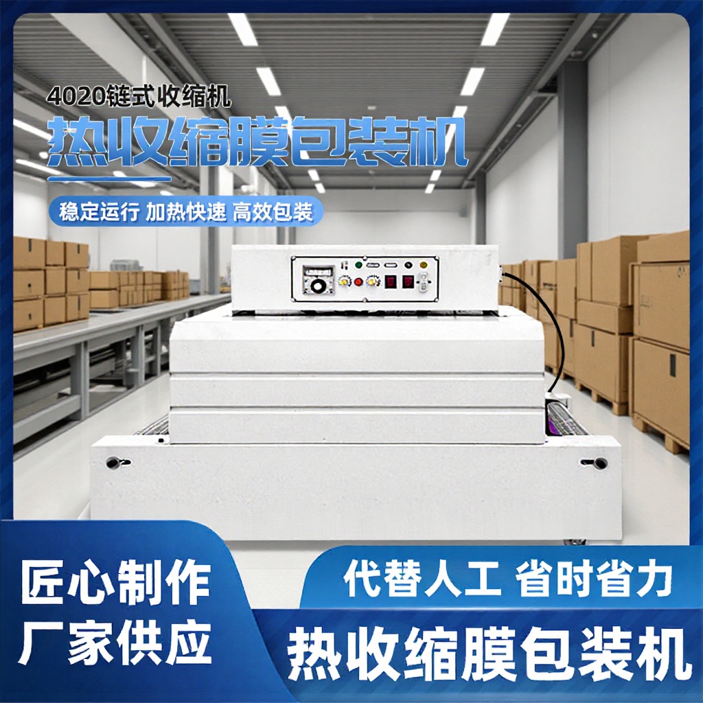 400型全自动热收缩膜包装机 小型家用盒子餐具瓶子收缩机现货
