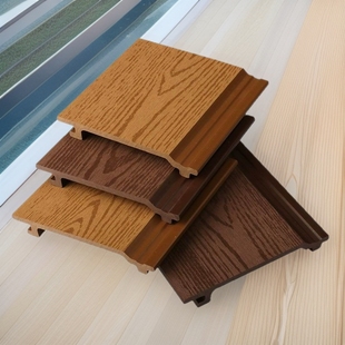 2025 Villa Courtyard Environmentally Friendly Wpc Plastic Wood Flooring Outdoor Waterproof Moisture-Proof Fireproof Engineering Wall Panels Environmentally Friendly Building Materials
