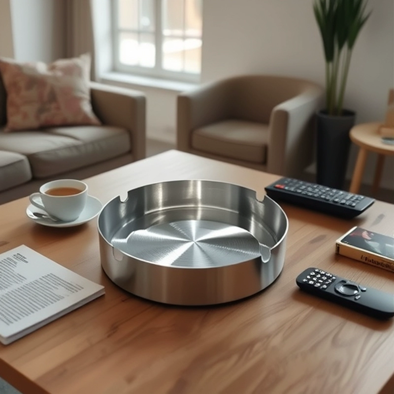 Пепельница из нержавеющей стали утолщение круглой формы интернет-кафе KTV Ресторан рекламы Подарки Пепельница ЛОГО Ресторан Бар