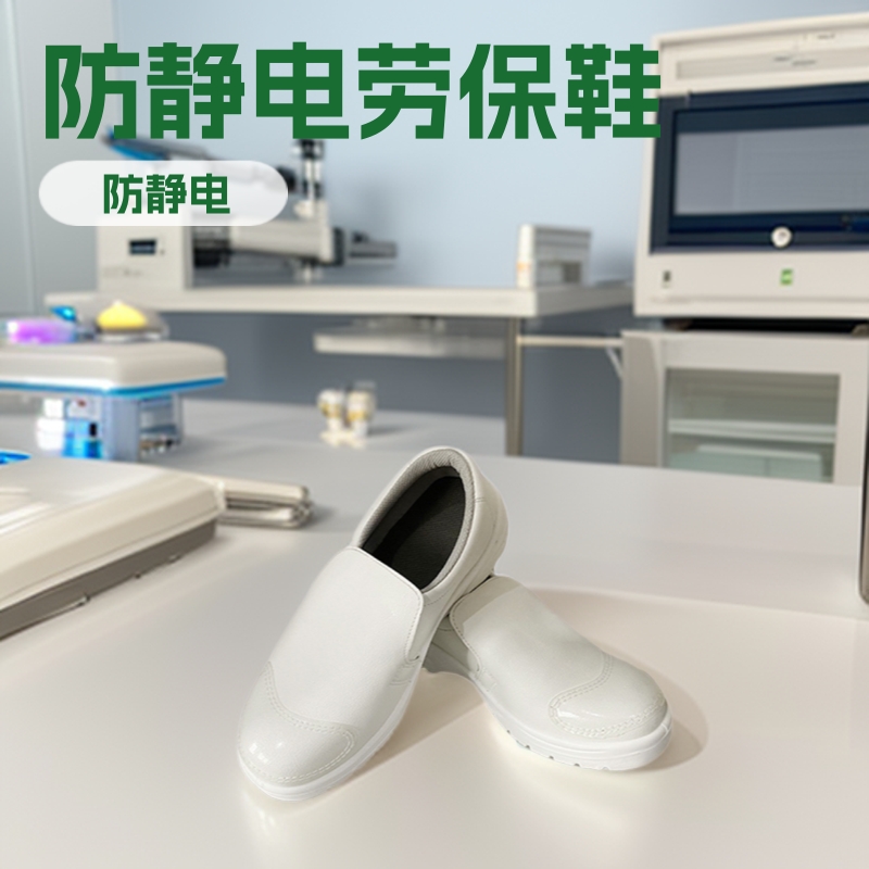 防静电劳保鞋防砸防踢砸信号食品厂餐饮厨房防滑防护鞋食品厂专用