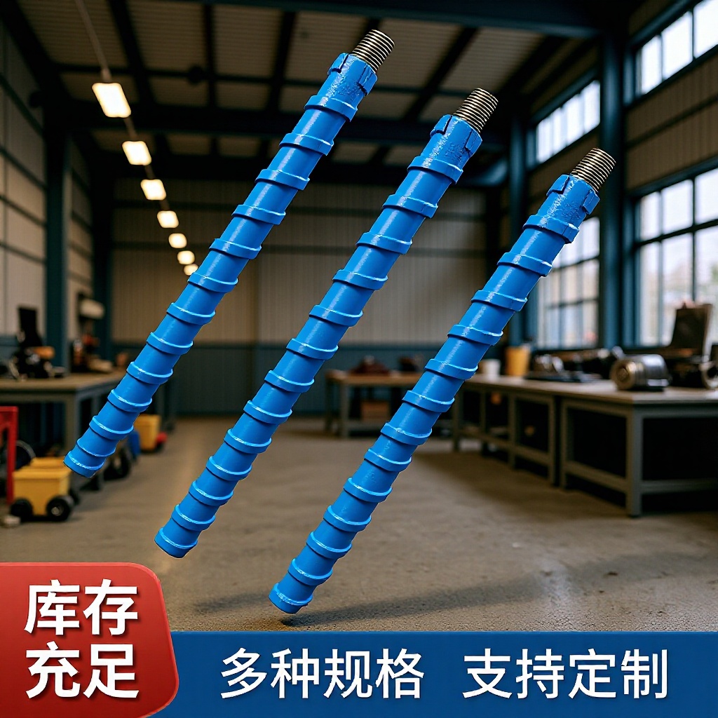 探水钻杆厂家现货供应高强Ф50x1米地质勘探钻杆肋骨钻杆