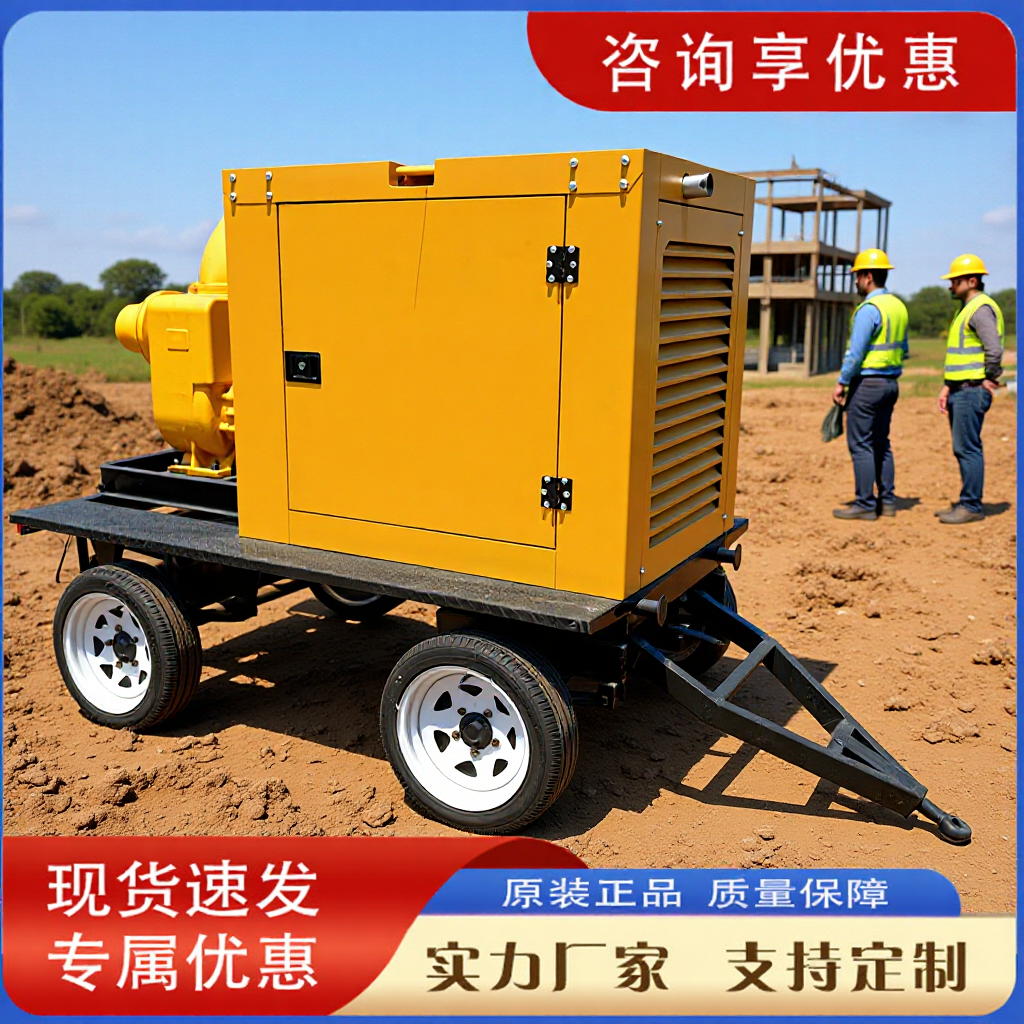 自吸泵高扬程防汛泵车 500-1500方移动泵车 大流量四轮排涝泵车