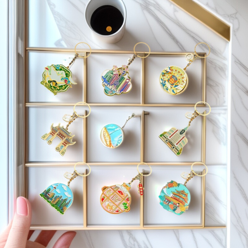 Key chain making logo enterprise anniversary gift making metal key chain advertising creative batch crafts