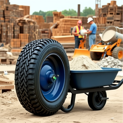 3.50-8 High Quality Rubber Inflatable Wheels 15inch Tire Trolley Tool Trolley