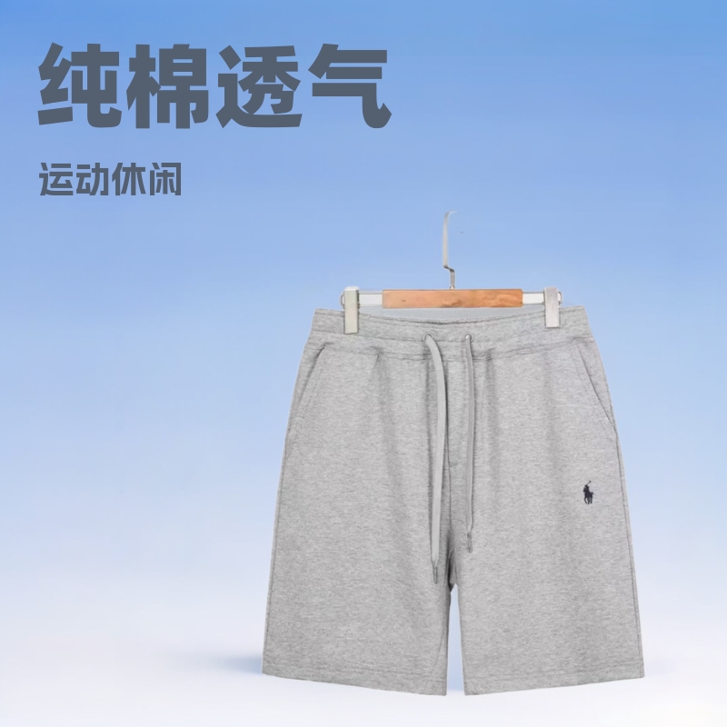 Pony Embroidered Men's Cotton Summer Loose Hot-Selling Thin Large Size Sports Casual Breathable Shorts