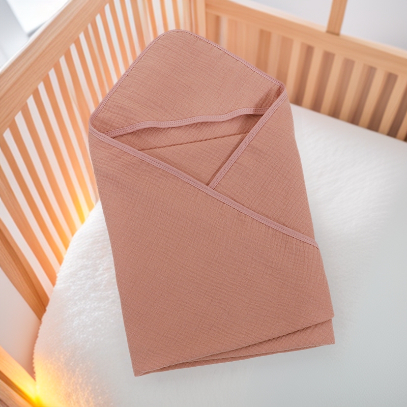 Cross-Border Amazon Baby Gauze Cotton Absorbent Bath Towel Wrap Hooded Cloak Bathrobe Towel Wholesale