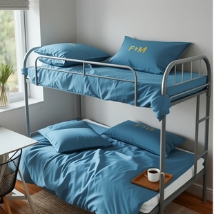 Pure Cotton Student Three-Piece Set, Staff Dormitory Bedding Six-Piece Set, Unit Sleeping Bed Sheetss, Quilt Set, Bedding Wholesale