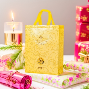 Non-Woven Custom Gift Bags, Tote Bags, Gift-Giving Laminated Eco-Friendly Bags, Leak-Proof Take-Out Food-Grade Eco-Friendly Takeaway Bags