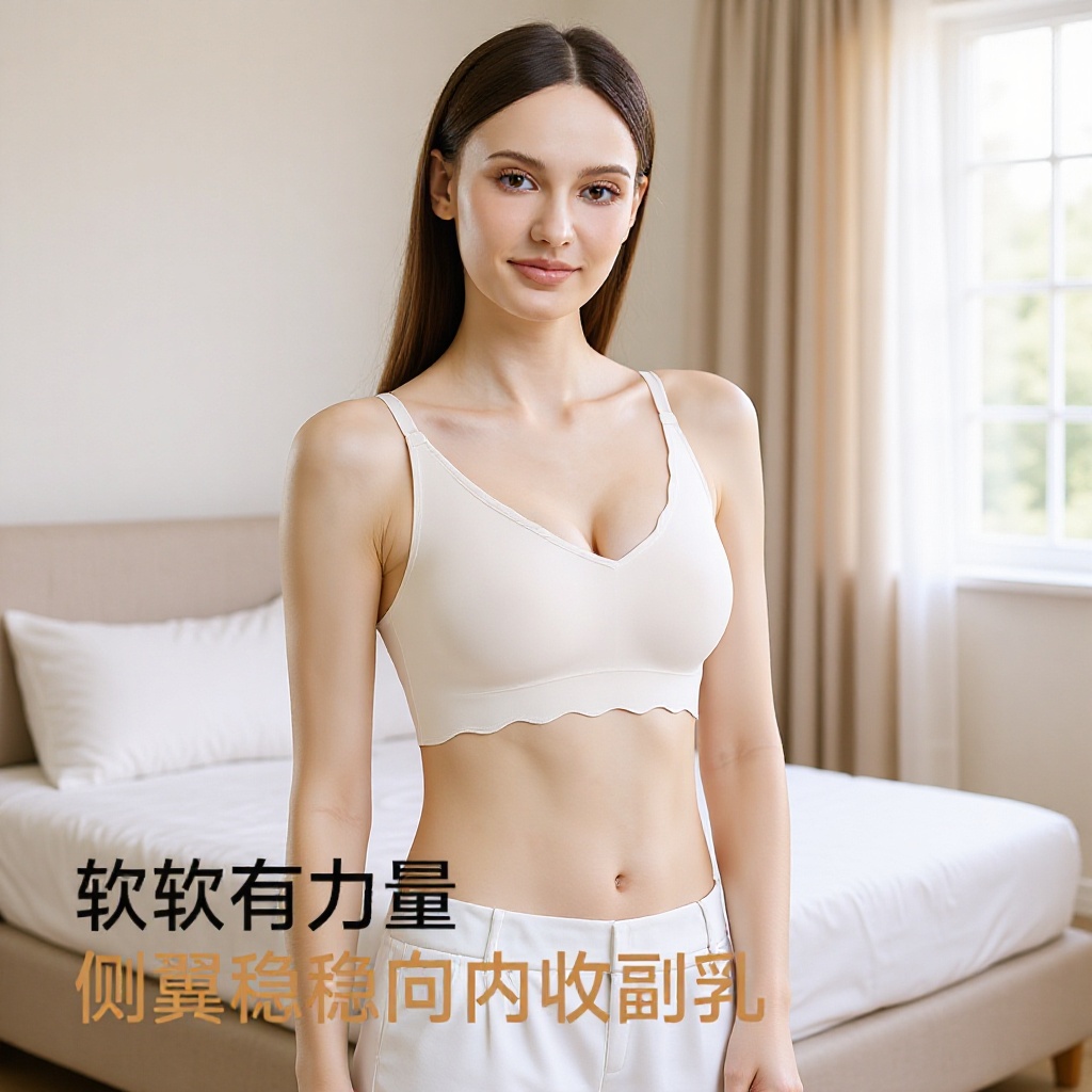 Trajes delgados transfronterizos TEMU Xiyun Booster tipo chaleco sujetador ventilado taza fija grande sujetador integrado