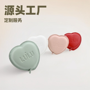 Gift Leather Tape Measure 2.1m Inches Pu Leather Creative Heart-Shaped Tape Measure 1.5m Pu Small Tape Measure