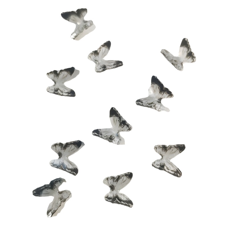 Acrylic Butterfly Resin Stereo Nail Accessories Flower Accessories Transparent Plastic Nail Handmade diy Material Acrylic Butterfly Resin Stereo Nail Accessories Flower Accessories Transparent Plastic Nail Handmade diy Material